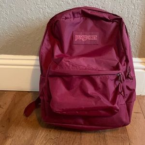 Maroon jansport backpack